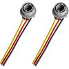2PCS Car 1157 LED Bulb Sockets Plug, 2057 2357 7528 Turn Signal Brake Tail Light Socket Wiring Harness, BAY15D Auto LED Bulb Base Holder Plug