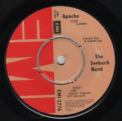 Δίσκος 7 ιντσών SEEBACH BAND - Apache EMI2776 EMI 1977 Ηνωμένο Βασίλειο Dance & Electronica Μεταχειρισμένος