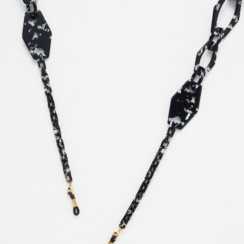 SPRING STRINGS ACETATE CH L Geo _ Black White