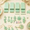 3D Printed Clay Tool 4Pcs/Set Gel Ball Makers, Polymer Rollers, 2mm 3mm 4mm 5mm Crafting Equipment Sphere Shaper Nail Art Bead Rollers for Flowers,