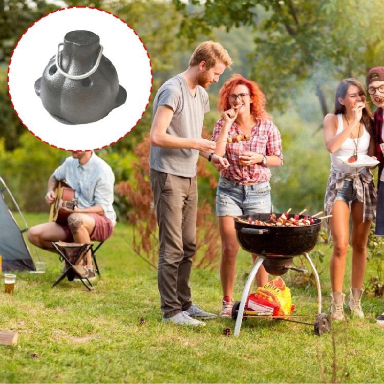 Cast Iron Smoker Box And Garlic Roaster For Flavorful Vegetable Meat Smokings Oven Grilling Outdoor Cooking