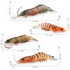 Simuliertes Meereskreaturenmodell Kinderkognition Penaeus Monodon Aquatische Tigergarnele Meeresboden-Tier Statisches Ornament