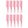 10Pcs Wide Tooth Comb Durable ABS Wide Tooth Safe Glossy Multi Purpose Hair Dye Comb for Hair Dye Styling