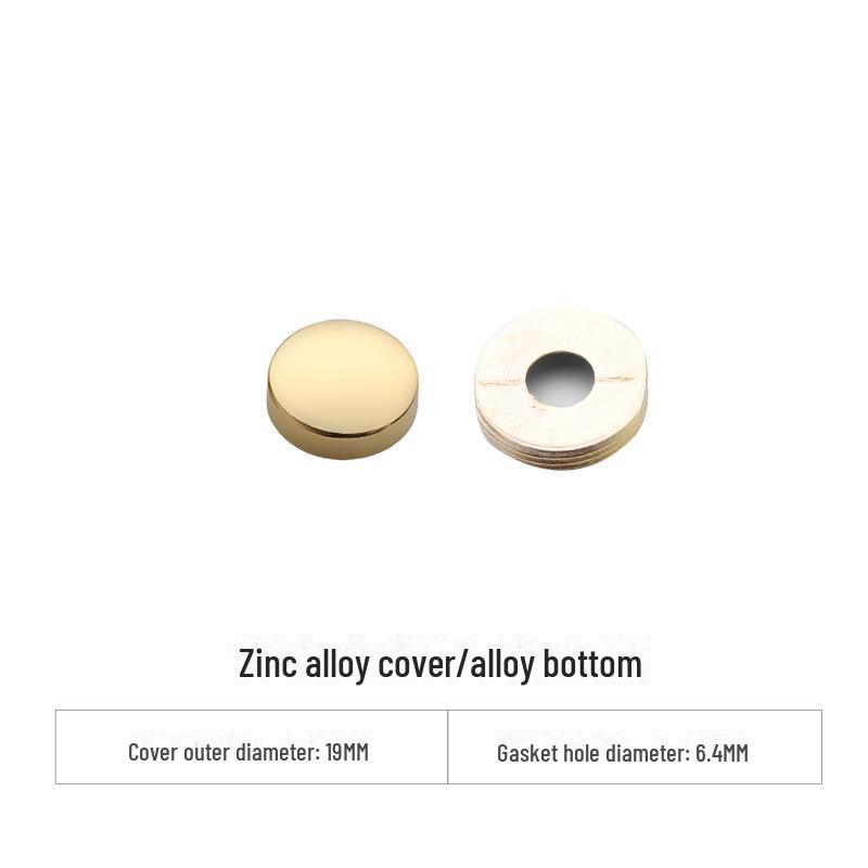 Curved Copper and Stainless Steel Decorative Mirror Nail Caps