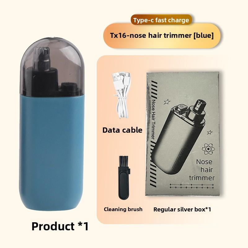 

Мужской триммер для носа и ушей с USB-зарядкой - Портативные электрические ножницы с литиевой батареей 150 мАч, быстрая зарядка, подходит для возраста 14 лет и старше