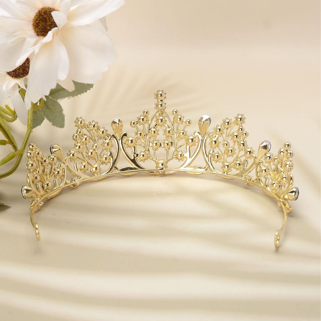 Braut Tiara Krone, eleganter und modischer Legierungs-Strass-Schmuck, Haarschmuck, Haarkrone