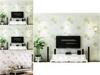 Euro Style Floral Wall Paper With Embossed Silk Fabric For Bedroom Decor