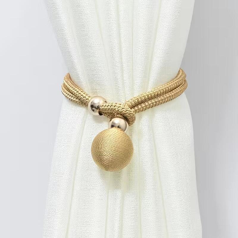 1-5Pairs Adjustable French Ball Curtain Tiebacks High Quality Draped Holdbacks Decor Curtain Fixer Home Window Curtain Accessory