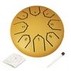 Rain Drum for Outside Garden 4 Inches 8 Notes Steel Tongue Drum Meditation Rain Chime Musical Instruments Mini Handpan Drums