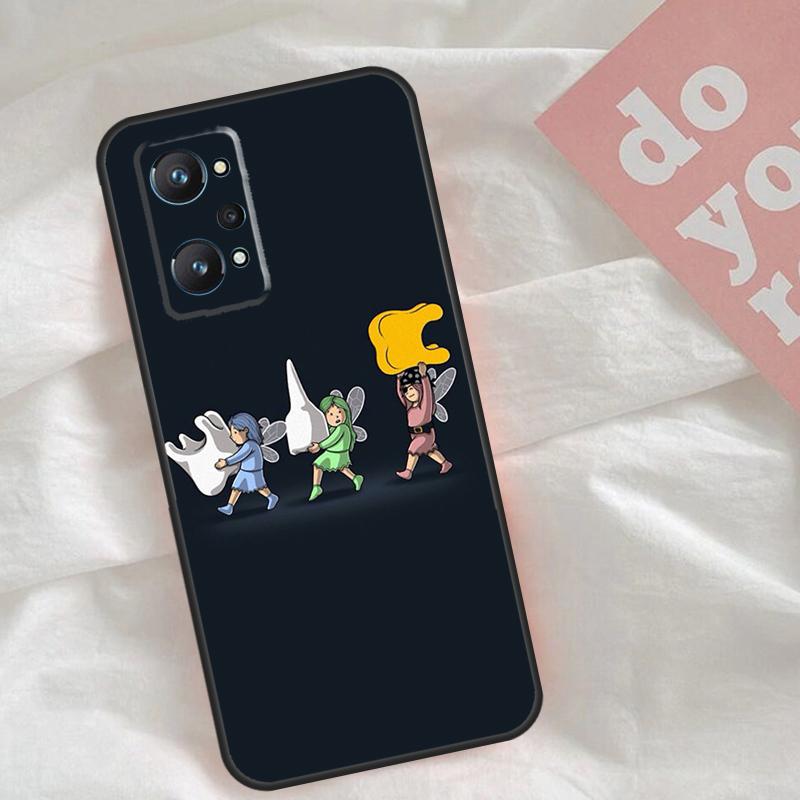 Dentist Tooth Pattern Case For Realme C51 C75 C63 C61 C55 C53 C35 C65 C67 C71 15 11 12 13 14 Pro Plus GT6 GT7 Pro