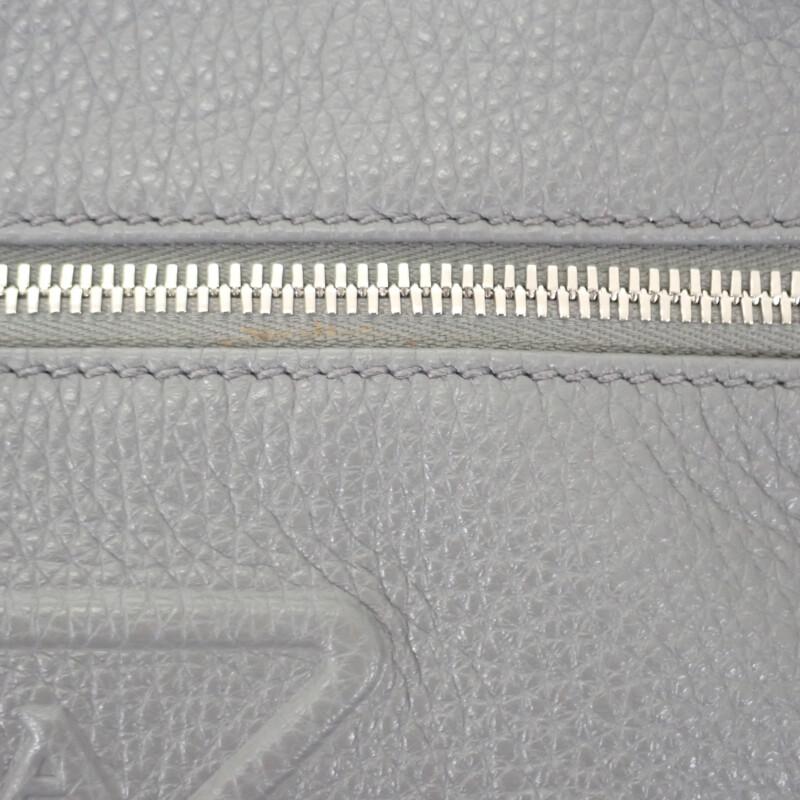 Prada 2VZ098 Body Bag Gray Leather Mens