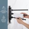 Wall Mounted Towel Rack Black Towel Storage Rack Rust Towel Bar  Hotel Use