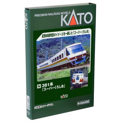 KATO Κλίμακα Ν Σειρά 381 Super Kuroshio Σετ 3 Βαγονιών Προσθήκης 10-1986 Μοντέλο Τρένου Σιδηροδρομικό
