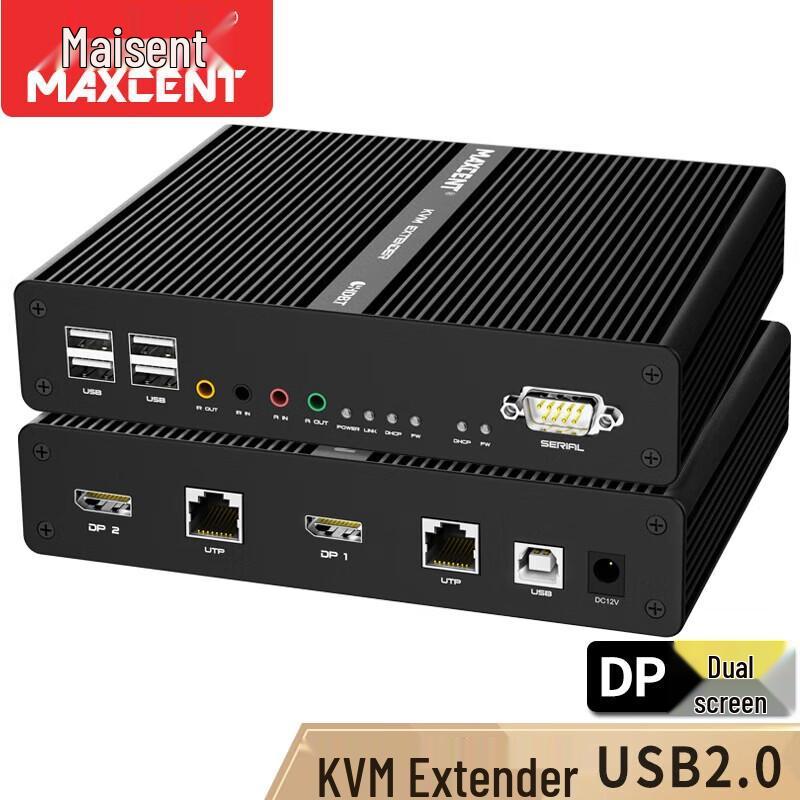 MAXCENT DP Dual Display KVM Extender