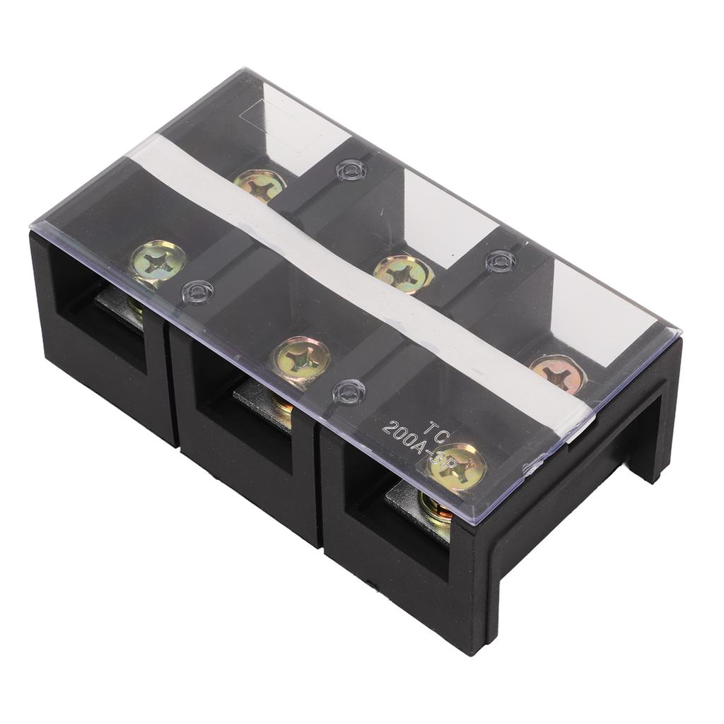 Terminal Strip Dual Row High Current Screw Terminal Block with PC Cover for Lighting Power