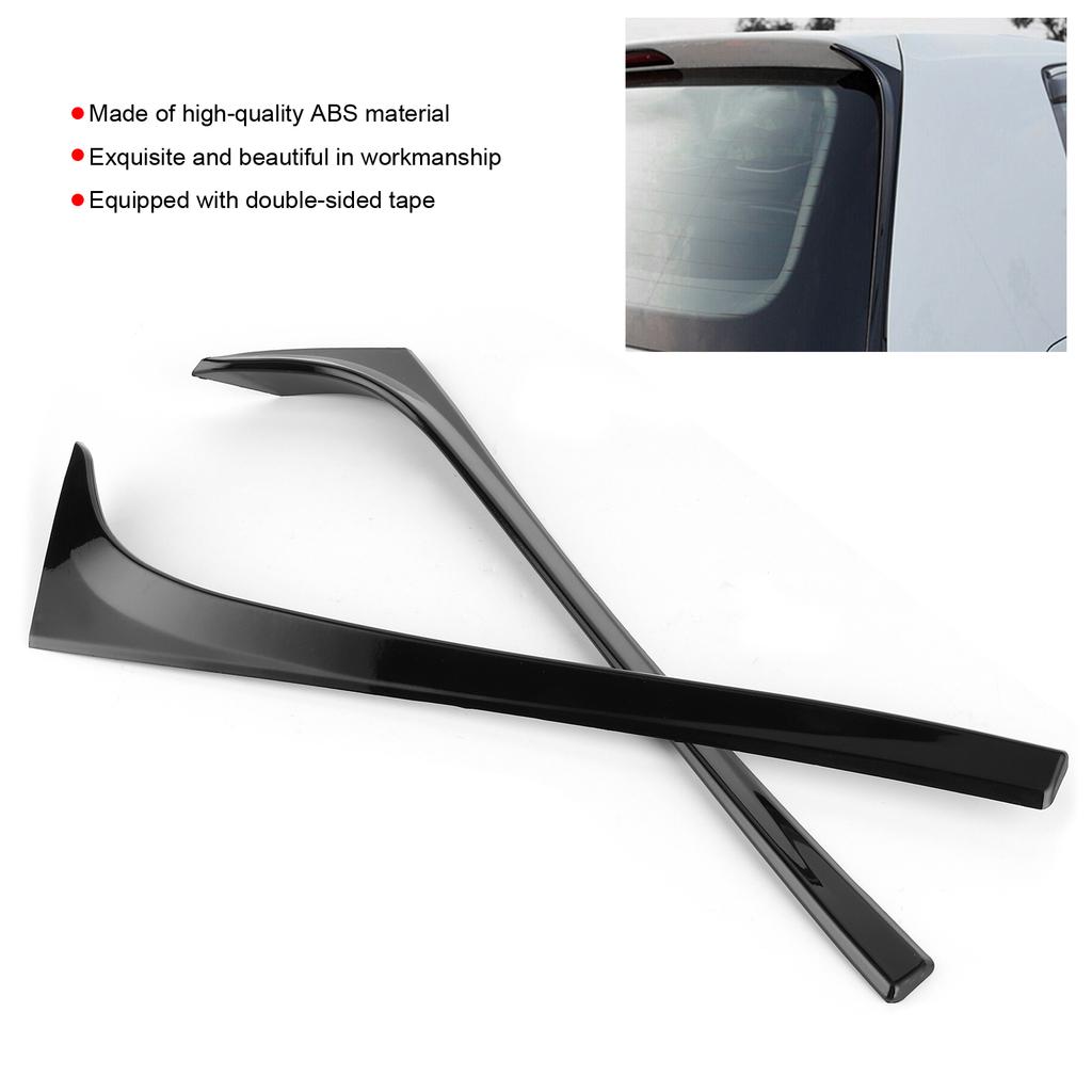 2pcs Rear Window Spoiler Side Wing Trim Cover Car Vehicle Modification Fit for MK7 GTD R 2014‑2018