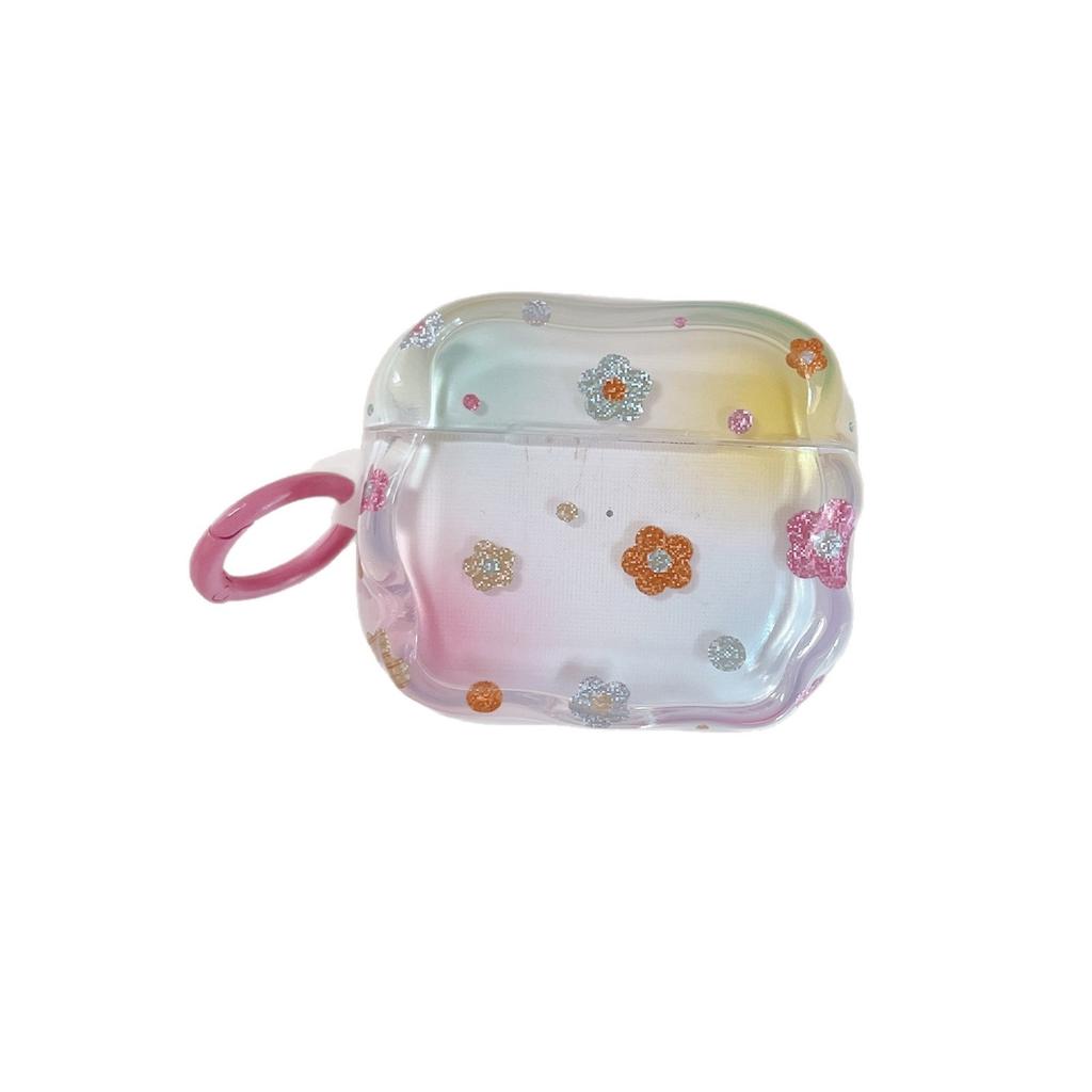 Smudge color flower pendant for AirPods 1 apple protective case bluetooth pro1 generation 1 generation earphone case