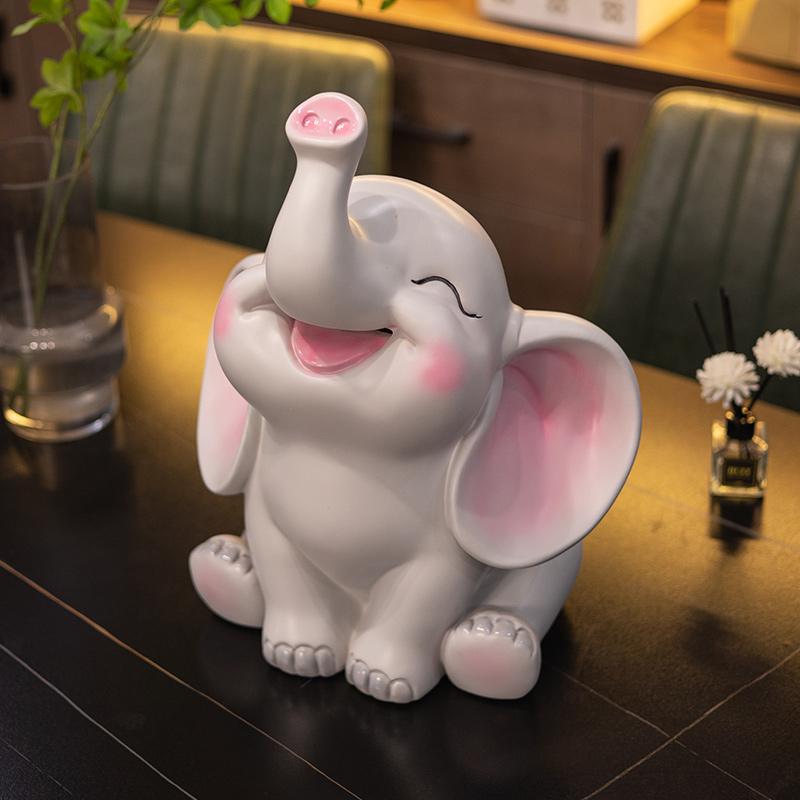 Cute Elephant Piggy Bank Large Piggy Bank Living Room Decorations Ornaments Adult Children Piggy Bank Home Decoration Modern