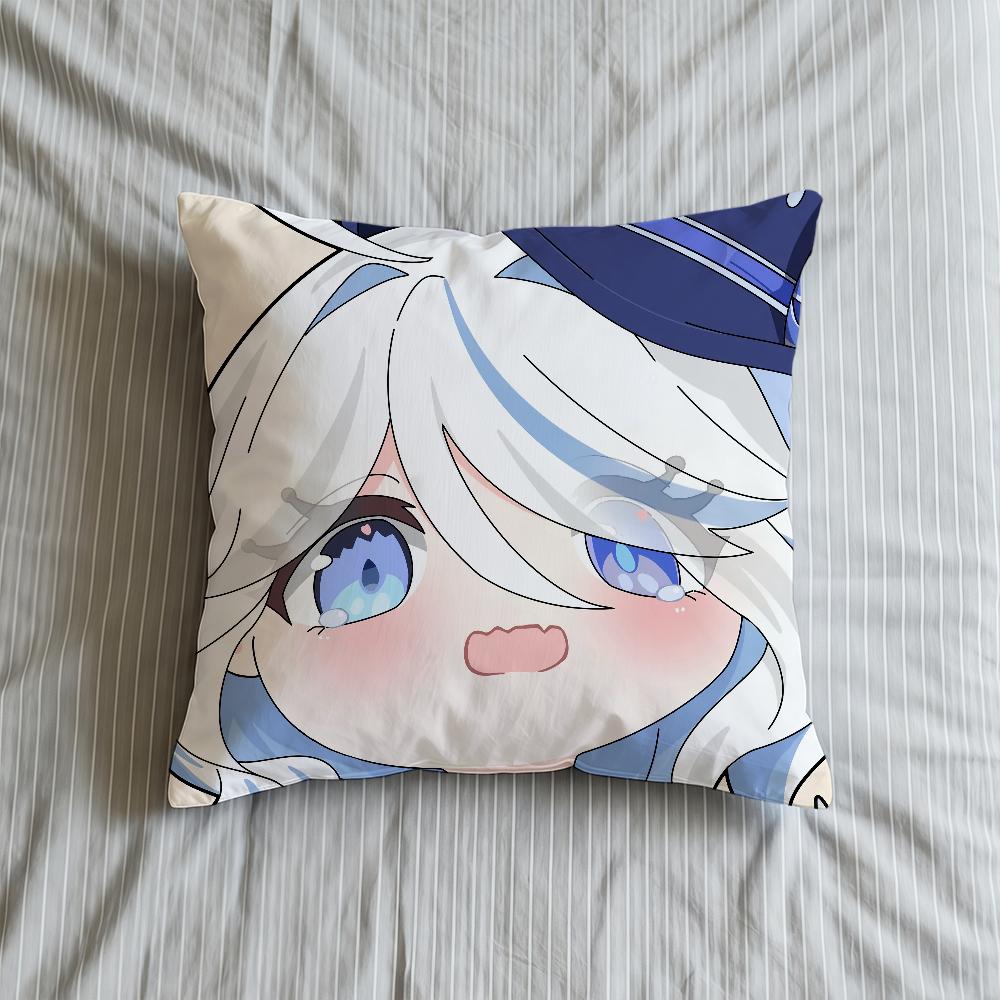 

Cushion Impact Cover Version Soft Genshin Case Sofa Living Room Home Comfortable Office Q Decor Furina Protective Pillow Covers 30cmx30cm