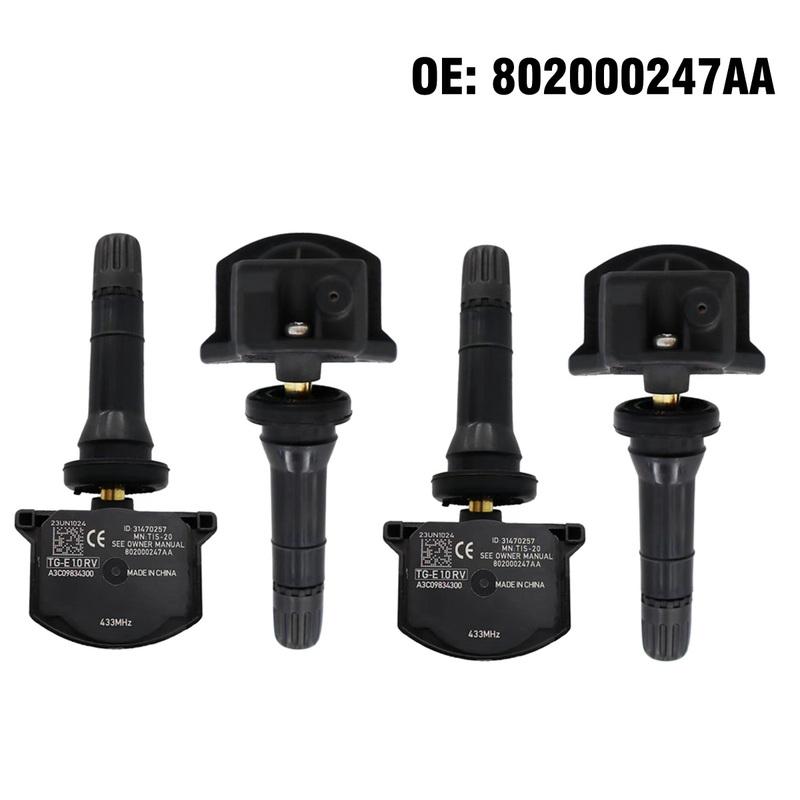 4pcs Car TPMS Sensor Tire Pressure Sensor Monitoring System 802000247AA  for Chery Arrizo 8 EXEED LX