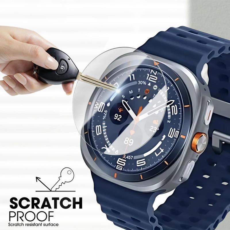 Tempered Glass Film For Samsung Galaxy Watch Ultra/8/7/6/5/4 44/40mm Quick Pasting Protective Screen Film Watch 8 Classic 46mm