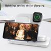 3 i 1 trådlöst laddarställ Snabbladdningsdockningsstation för Iphone 14 13 12 11 Pro Max Apple Watch 8 7 6 Iwatch Airpods Pro2