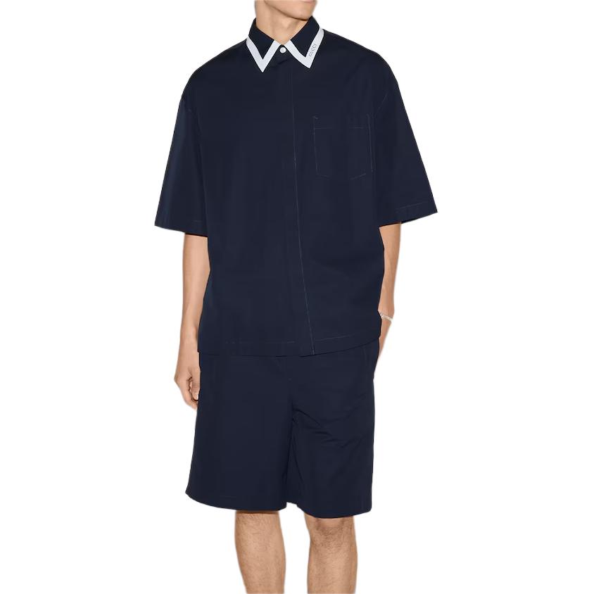Gucci Collared Detailed Short Sleeved Shirt 814704-Z7AHA-4294