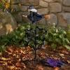 Picchetti Decorativi per Giardino Autunnale, Girandola da Giardino per Strega, Picchetto Statua in Resina di Halloween, Sagoma di Pipistrelli Spaventosi da Esterno e Spinner Artistico per Prato