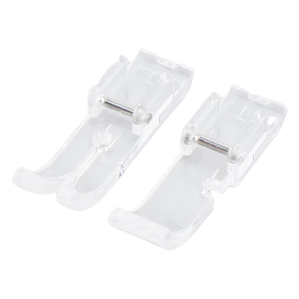 2 Stück Nähfuß Ersatz für Singer 2250 2259 8280 3221 3223 Nähmaschine Rechts Mitte Transparentfuß 10mm