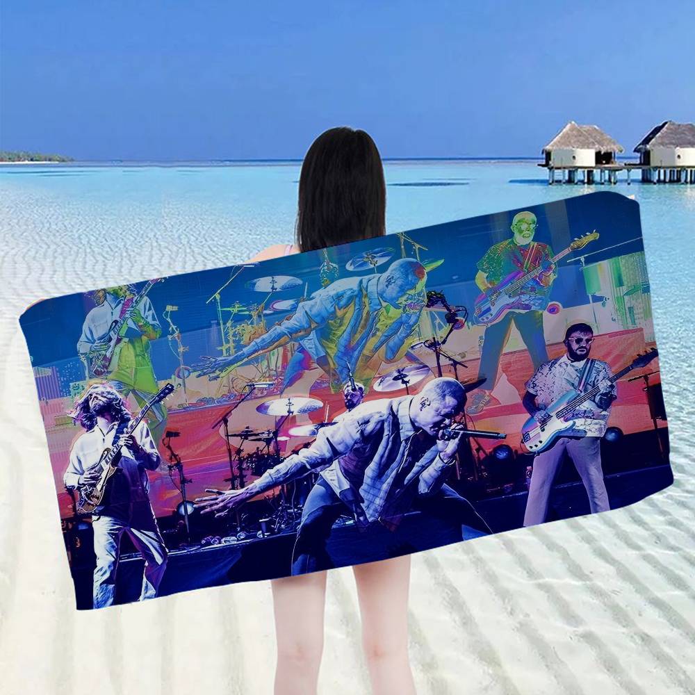 Rock Band Imagine D-Dragons Anime Beach Swimming Towel Soft Absorbent Washcloth Children's Gifts For Kids Travel Camping Gym