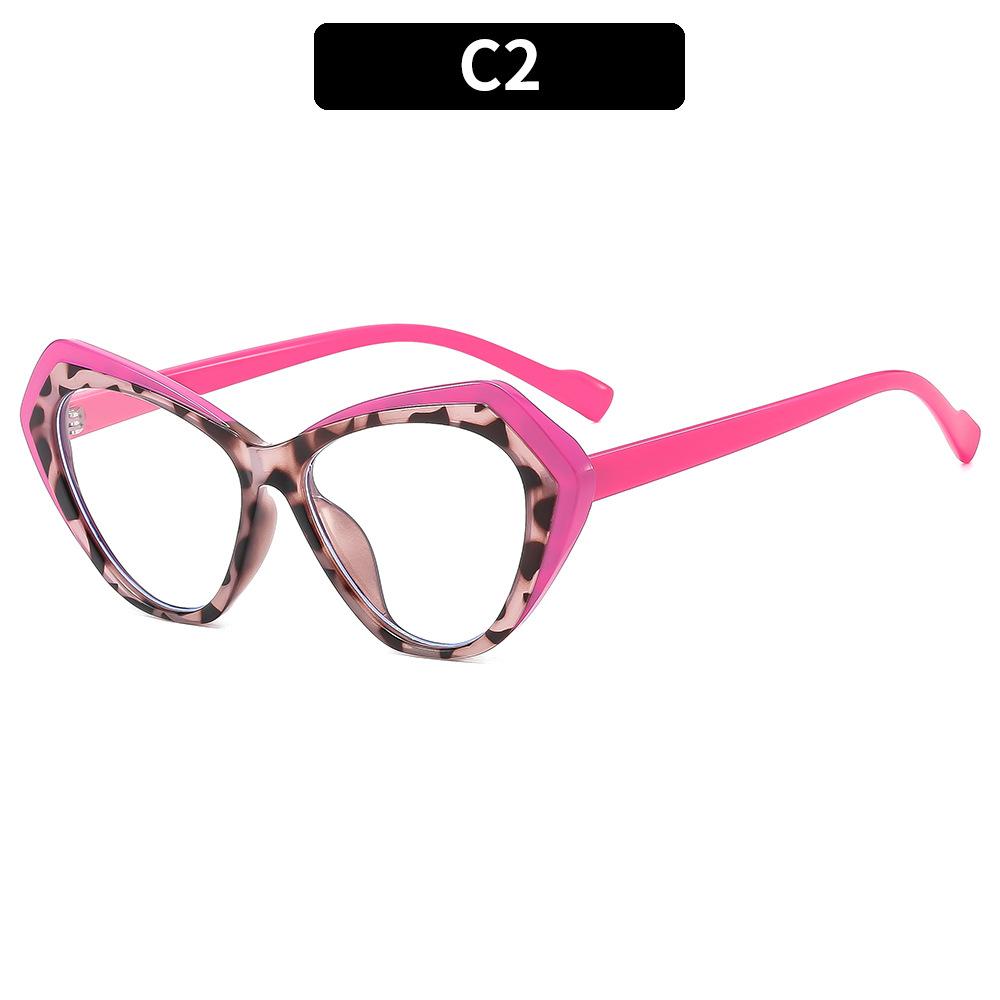Irregular Cat Eye Reading Glasses Double Colors Frame Ultralight Computer Presbyopia Eyewear Spring Hinge Women'S Glasses