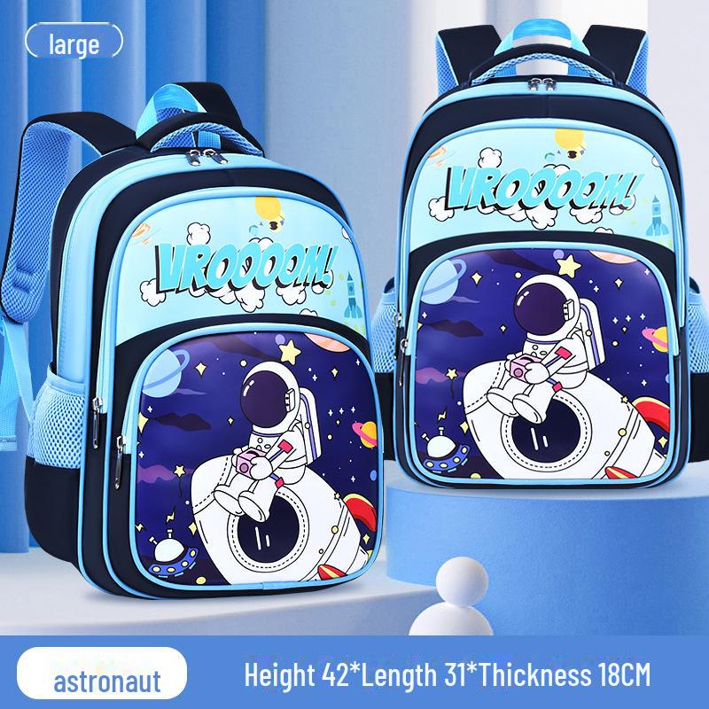 Large Capacity Waterproof Cartoon Backpack for Elementary Students (Grades 1-6) - Lightweight Design for Boys and Girls