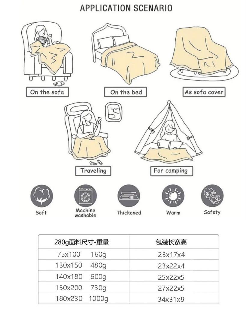 Magic Hat Printed Blanket for Sofa Bed Travel Camping Living Room Office Conditioning Blanket for All Seasons Gifts