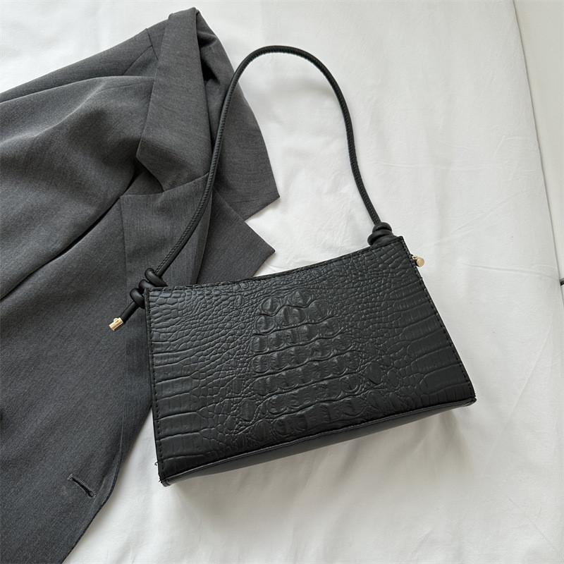 Chic Casual Small Square Bag Elegant Crossbody Purse For Women In Various Colors Including Black White Green And Orange