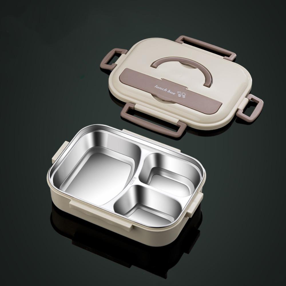 

Stainless Steel Insulated Lunch Box Leak-Proof Large Capacity Food Container Compartment Sealed Food Storage Box Office Worker