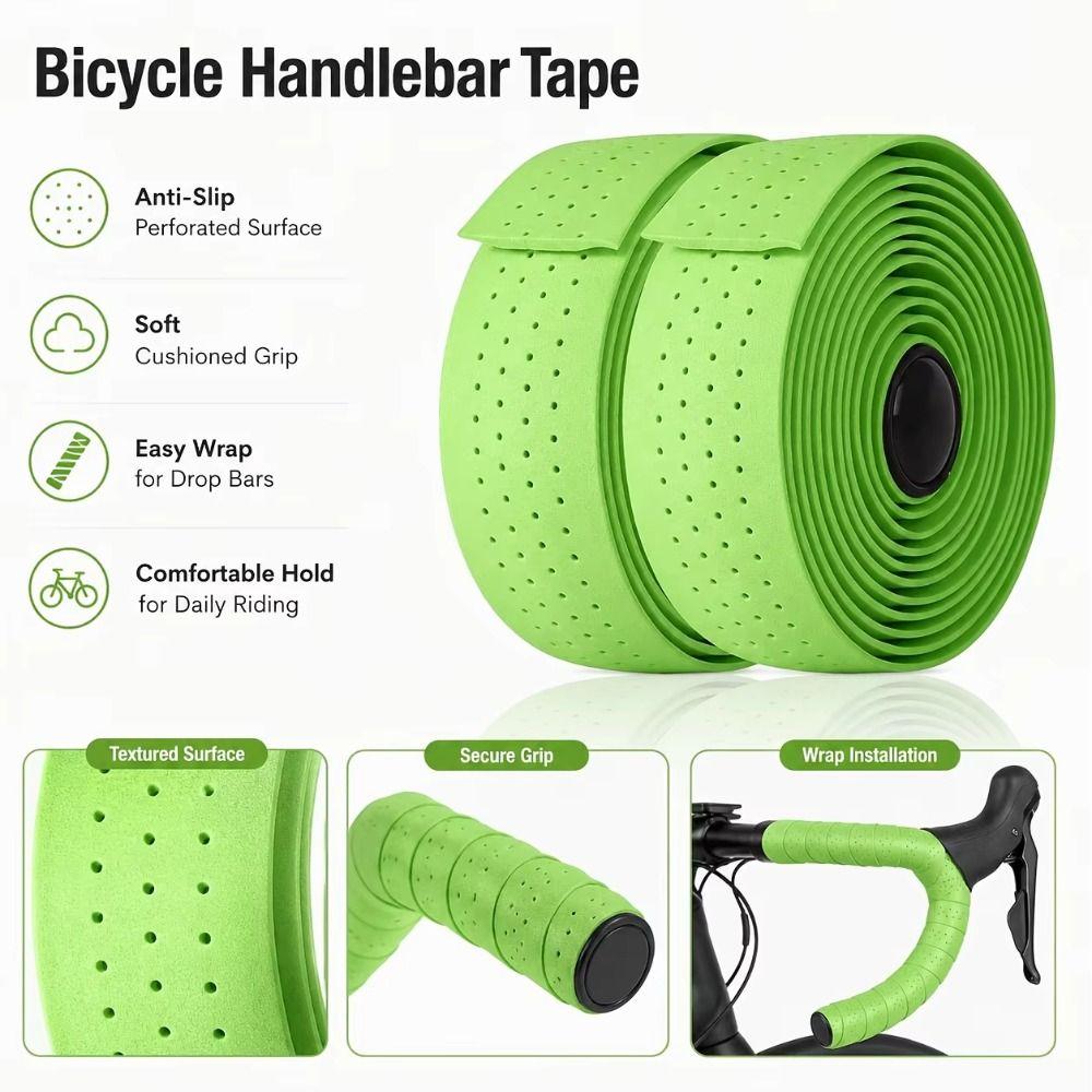 Anti-slip Bicycle Handlebar Tape PU EVA Cycling Bar Wrap Road Bike Handlebar Belt Riding Part