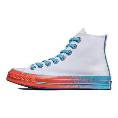 1970s Chuck Taylor All Star Trendy Comfortable and Versatile High Top Canvas Shoes Unisex White Blue Brick Red