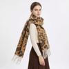 Scarf for Women 2026 Spring and Autumn Vintage Leopard Print Imitation Cashmere Tassel Warm and Fashionable Versatile Scarf