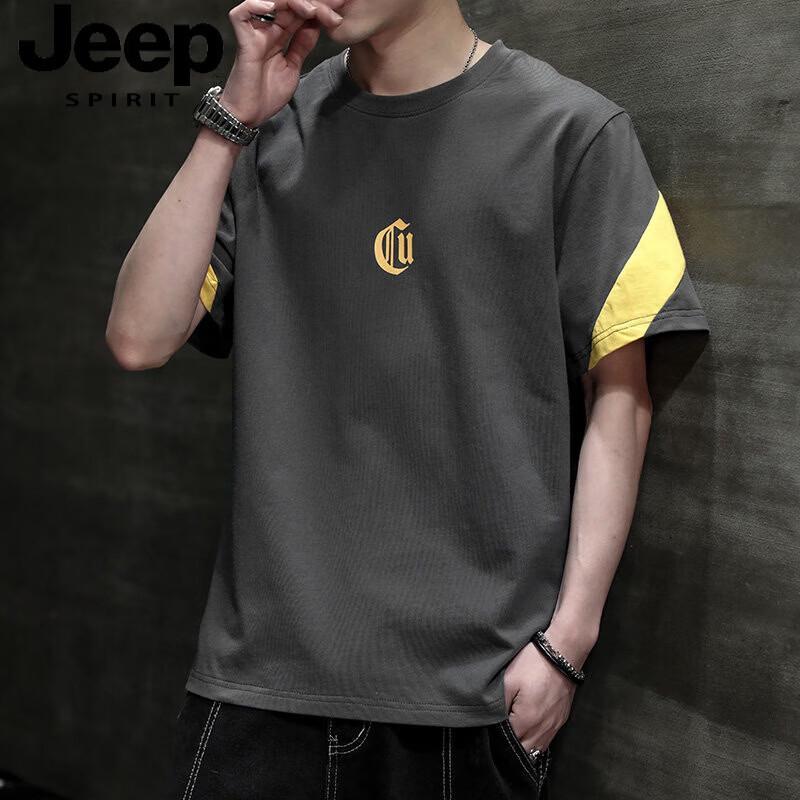 JEEP SPIRIT Men s Pure Cotton Summer T-Shirt 2XL