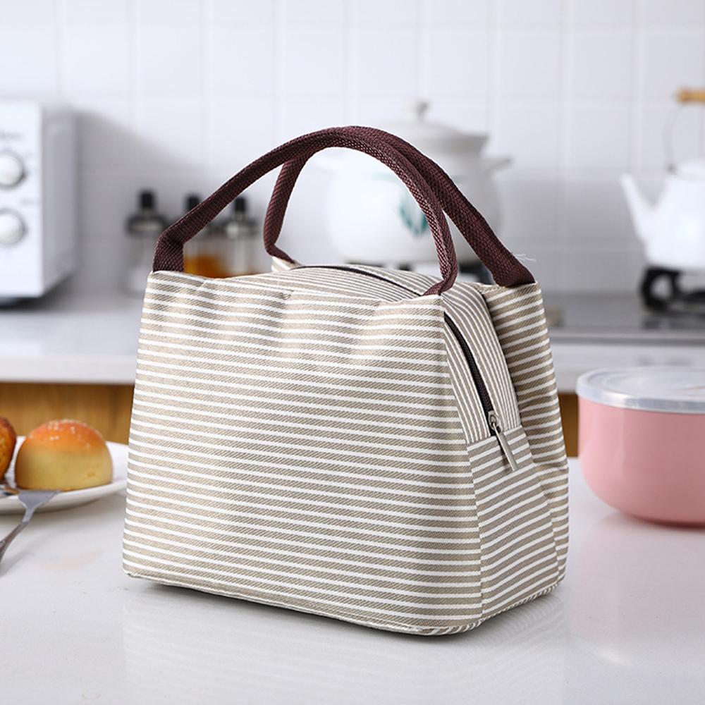 Lunch Bag Handle Insulation Cooler Bag For Women Kid Lunch Box Picnic Travel Portable Food Storage Breakfast Thermal Food Bag