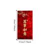 6PCS/SET Thickened New Year Red Envelopes Bronzing Good Lucky Red Packets  New Year Greetings