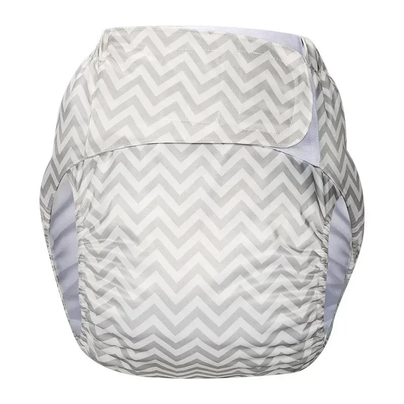 1 stk Gjenbrukbare Voksenbleier Stor Størrelse Vaskbar Stoffbleie for Pasienter Eldre Menn og Kvinner Inkontinensbukser