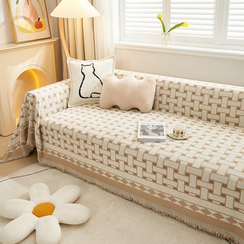 Chenille Sofa-Handtuch, Universelle Sofa-Abdeckung für alle Jahreszeiten, Einfaches modernes Sofa-Abdecktuch, Sofa-Überwurf, Vollständige Sofa-Decke