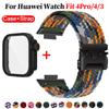 Strap+Case For Huawei Watch Fit 4Pro Band Smart Watch Nylon Adjustable Elastic Belts for Huawei Watch Fit 4 Fit 3 Correa