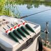 Fishing Bobbers for Nearshore Rock Angling and Coastal Casting, 5-Piece Molded Set with Tapered Shapes and Central Shafts
