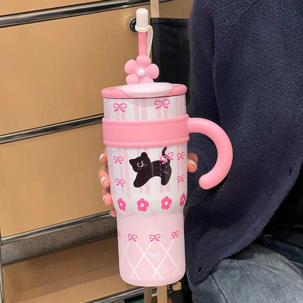 Cartoon Water Bottle Stainless Steel Student Drinking Kettle Fashion Insulated Cup