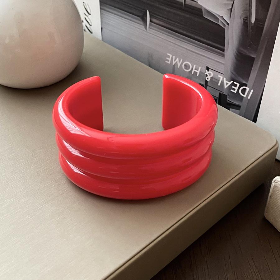 Gold-Plated Geometric Open Bangle – Korean-Style, Luxury Retro Bracelet with Unique Design for Women