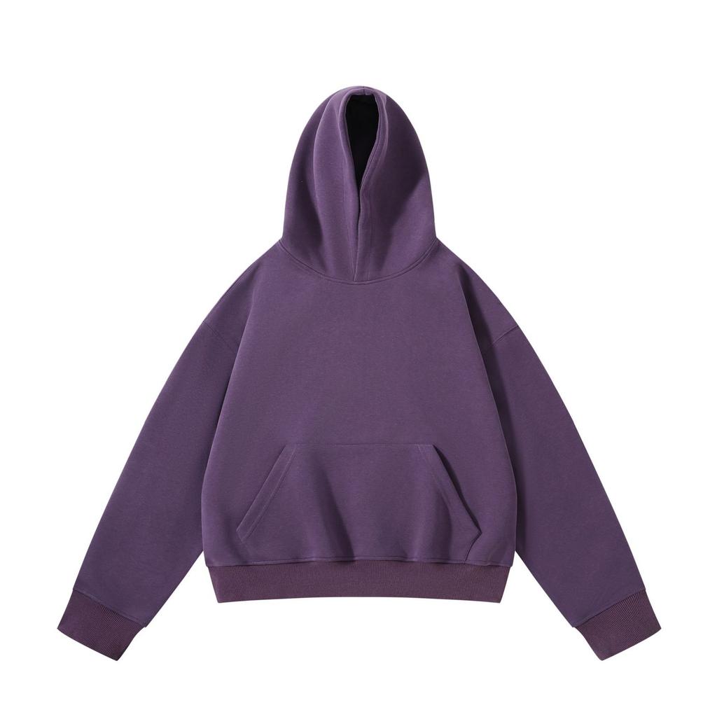RUIIENRS x ROPUCHA Jaro Podzim Zkrácená Mikina Boxy Střih Čistý Styl Unisex FW228