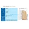 Y5GD Practical Flat Brush Fiber Brush with Wooden Handle Hand-held Art Brush Furniture Brush Cleaner for Indoor Outdoor Wall