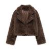Fashion Wind 2023 Winter New Women's Clothing Stylish Easiest for Match Environmental-Friendly Fur Short Outwear 57047748